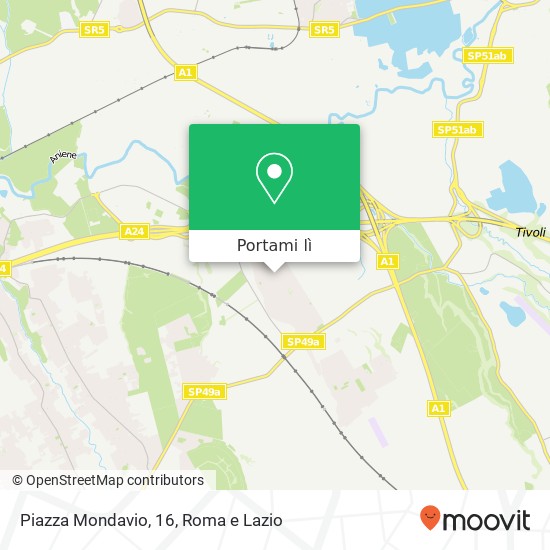 Mappa Piazza Mondavio, 16