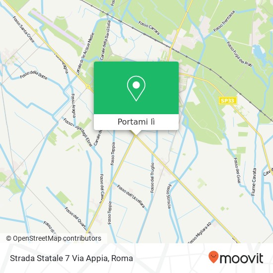 Mappa Strada Statale 7 Via Appia