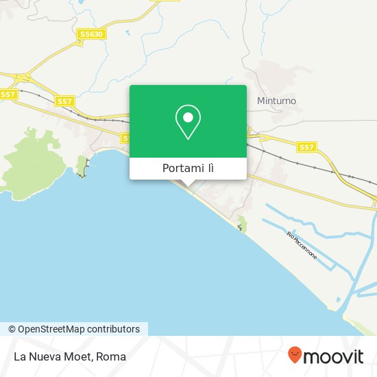 Mappa La Nueva Moet, Via Lungomare 04028 Minturno