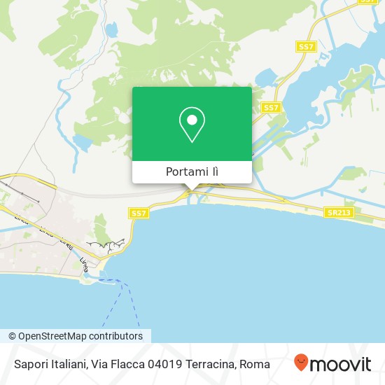 Mappa Sapori Italiani, Via Flacca 04019 Terracina