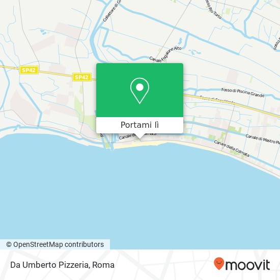 Mappa Da Umberto Pizzeria, Piazza dei Navigatori 04100 Latina