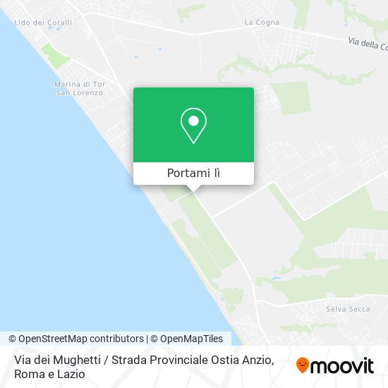 Mappa Via dei Mughetti / Strada Provinciale Ostia Anzio