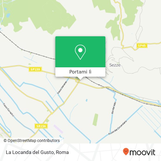 Mappa La Locanda del Gusto, Via Napoli 04018 Sezze