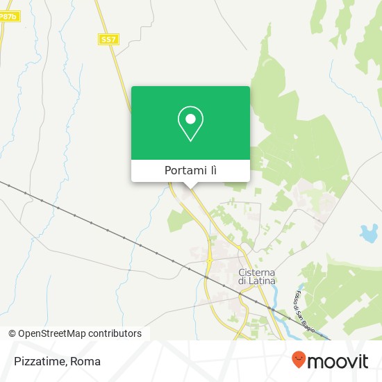 Mappa Pizzatime, Via Appia Nord, 77 04012 Cisterna di Latina