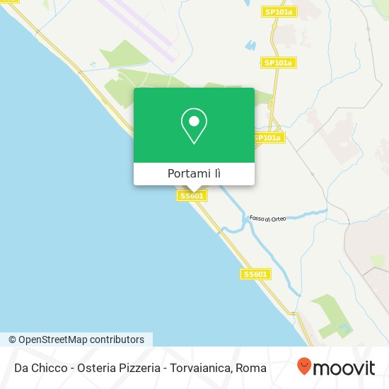 Mappa Da Chicco - Osteria Pizzeria - Torvaianica, Piazza Italia 00071 Pomezia
