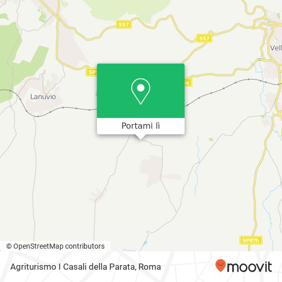 Mappa Agriturismo I Casali della Parata, Stradone Muti 1, 2O 00045 Genzano di Roma