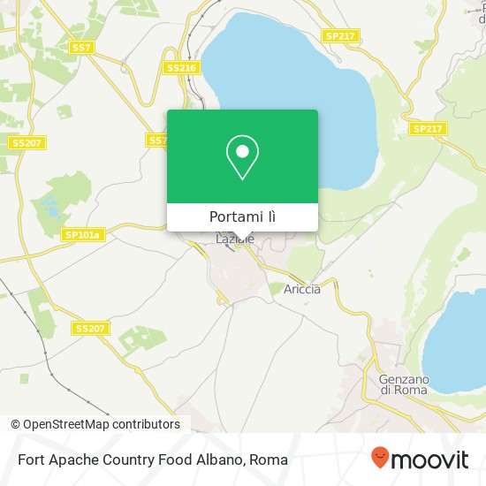 Mappa Fort Apache Country Food Albano, Corso Giacomo Matteotti 00041 Albano Laziale