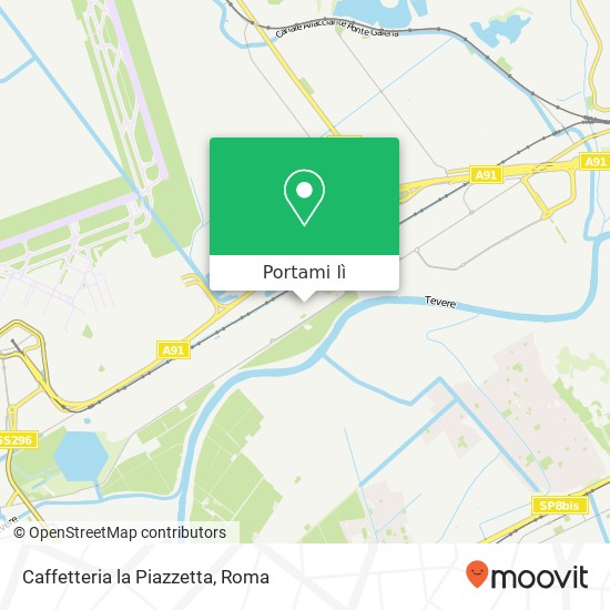 Mappa Caffetteria la Piazzetta, Viale Bramante 00054 Fiumicino