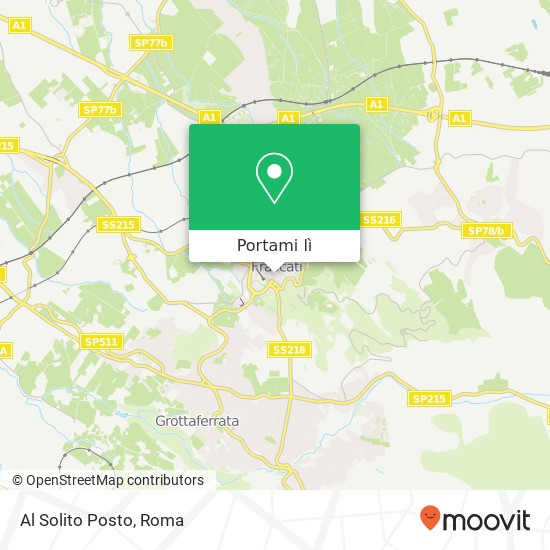 Mappa Al Solito Posto, Via Mentana 00044 Frascati