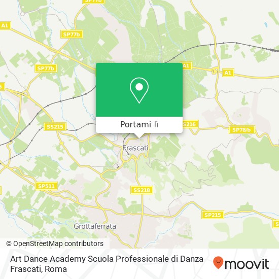Mappa Art Dance Academy Scuola Professionale di Danza Frascati, Via Pietro Gagliardi 00044 Frascati
