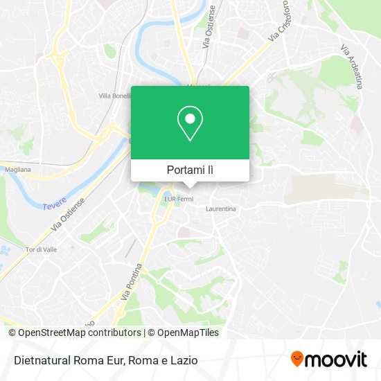 Mappa Dietnatural Roma Eur