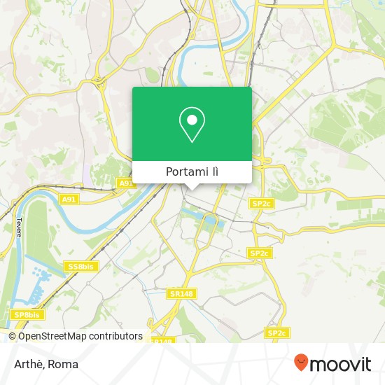 Mappa Arthè, Viale Louis Pasteur, 45 00144 Roma