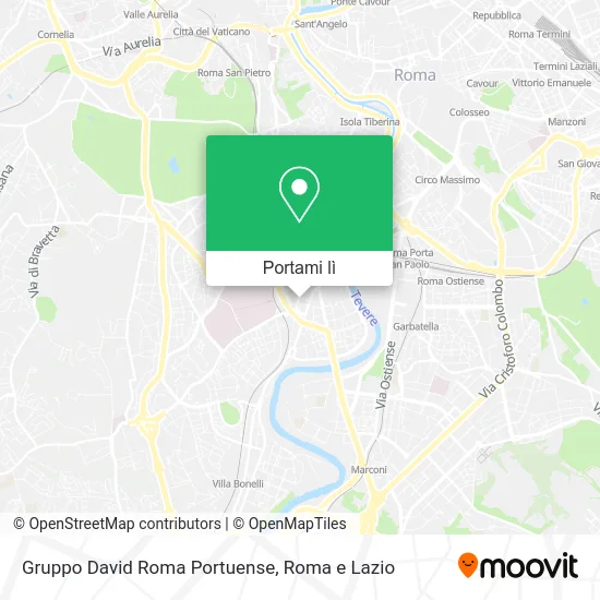 Mappa Gruppo David Roma Portuense