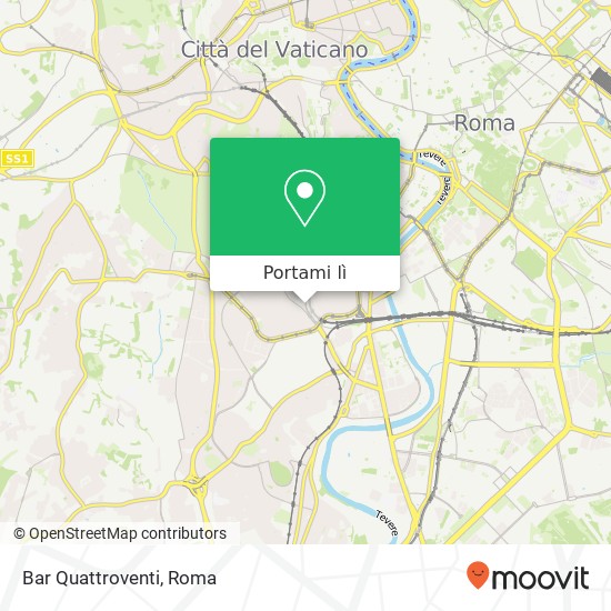Mappa Bar Quattroventi, Viale dei Quattro Venti, 24 00152 Roma