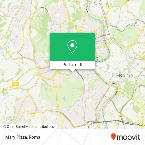 Mappa Mary Pizza, Via della Cava Aurelia, 26 00165 Roma