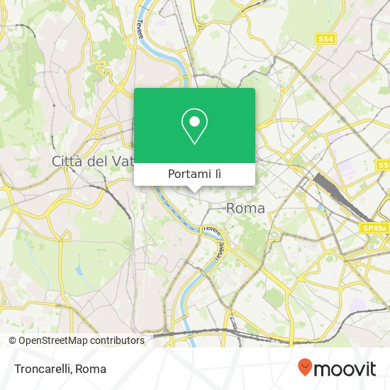 Mappa Troncarelli, Via della Cuccagna, 15 00186 Roma