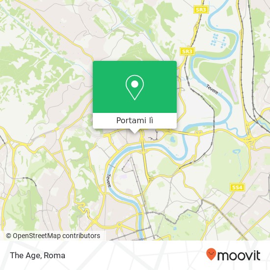 Mappa The Age, Via Flaminia, 508 00191 Roma