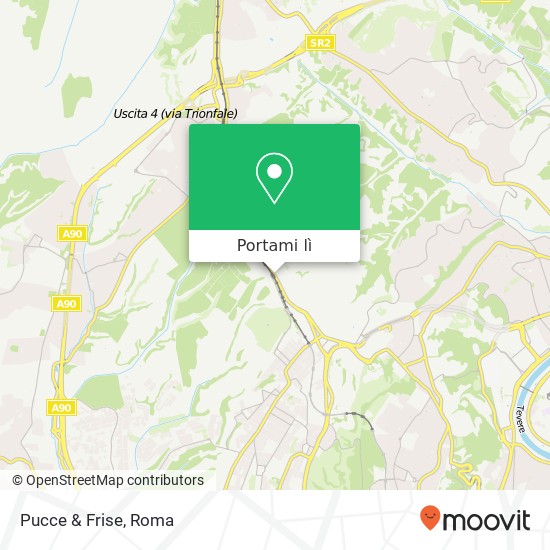 Mappa Pucce & Frise, Via Trionfale, 9516 00135 Roma