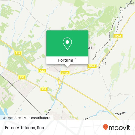 Mappa Forno Artefarina, Largo Francesco Barboni 00052 Cerveteri