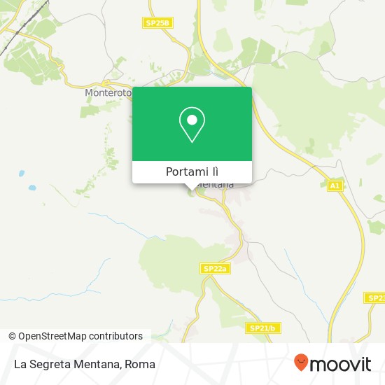 Mappa La Segreta Mentana, Via Giuseppe Garibaldi 00013 Mentana