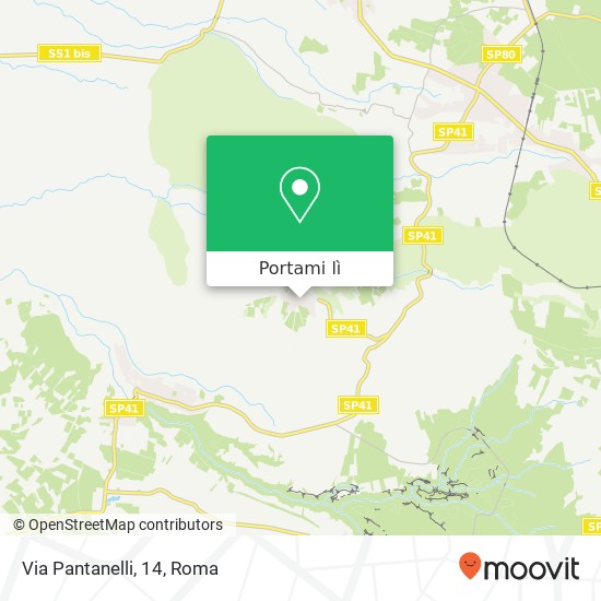 Mappa Via Pantanelli, 14
