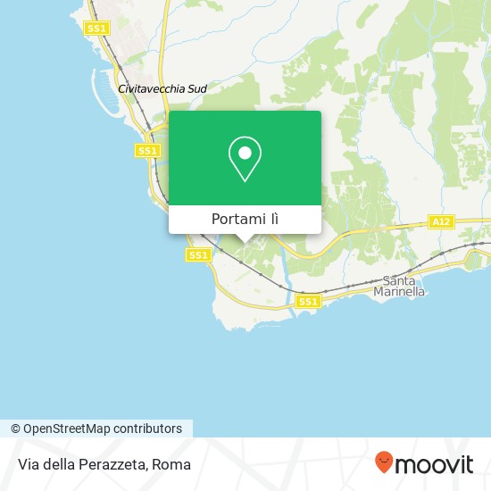 Mappa Via della Perazzeta
