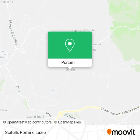 Mappa Scifelli