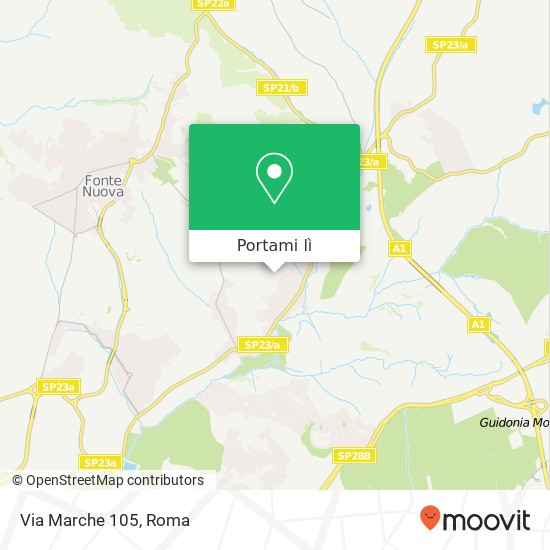 Mappa Via Marche 105