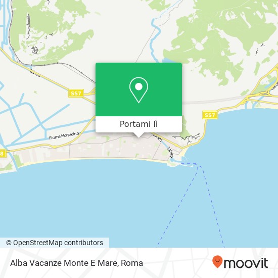 Mappa Alba Vacanze Monte E Mare