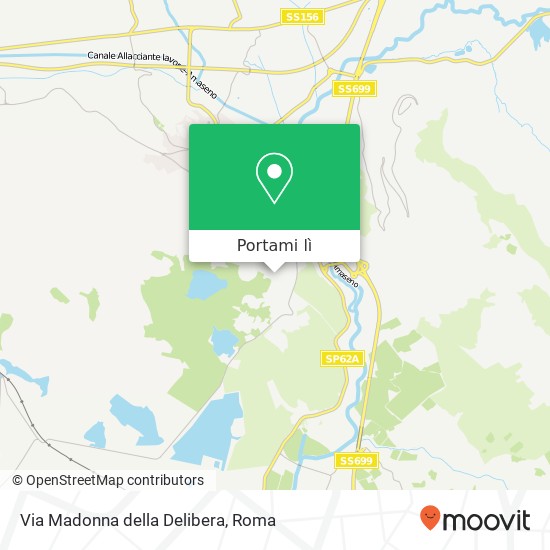 Mappa Via Madonna della Delibera