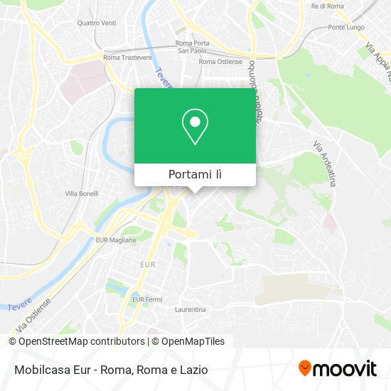 Mappa Mobilcasa Eur - Roma