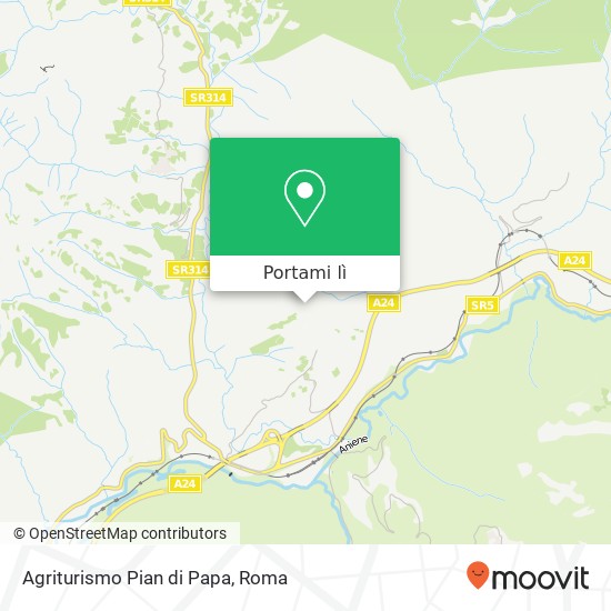 Mappa Agriturismo Pian di Papa