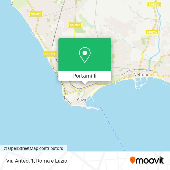 Mappa Via Anteo, 1