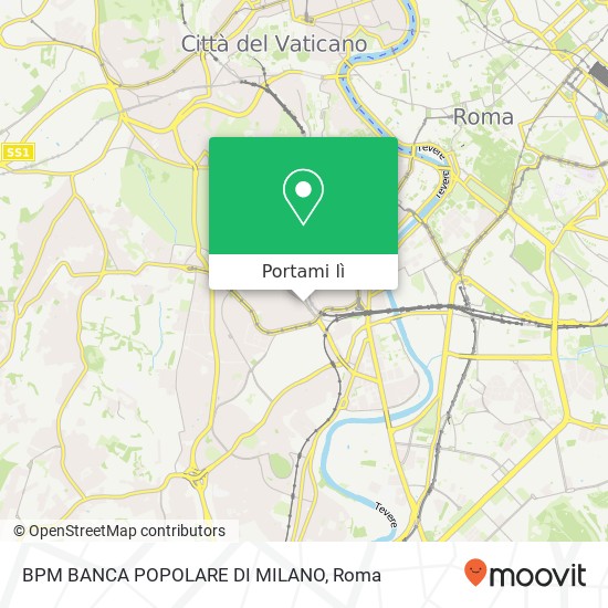 Mappa BPM BANCA POPOLARE DI MILANO