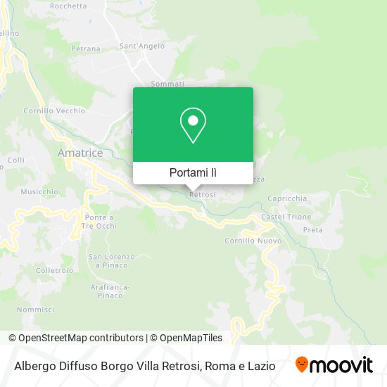 Mappa Albergo Diffuso Borgo Villa Retrosi