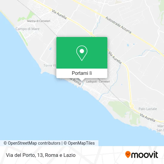 Mappa Via del Porto, 13