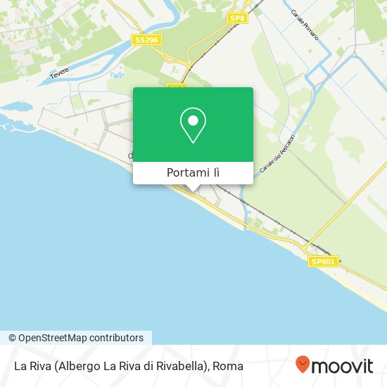 Mappa La Riva (Albergo La Riva di Rivabella)