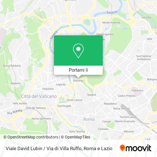Mappa Viale David Lubin / Via di Villa Ruffo