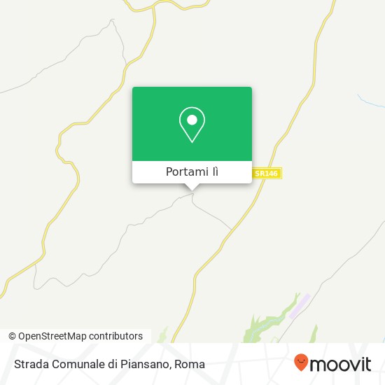 Mappa Strada Comunale di Piansano