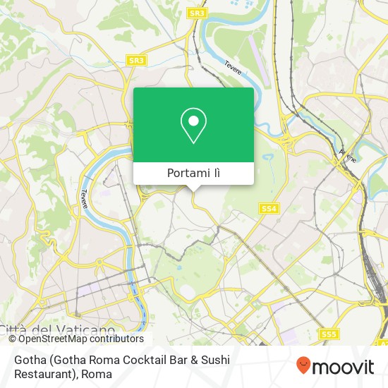 Mappa Gotha (Gotha Roma Cocktail Bar & Sushi Restaurant)