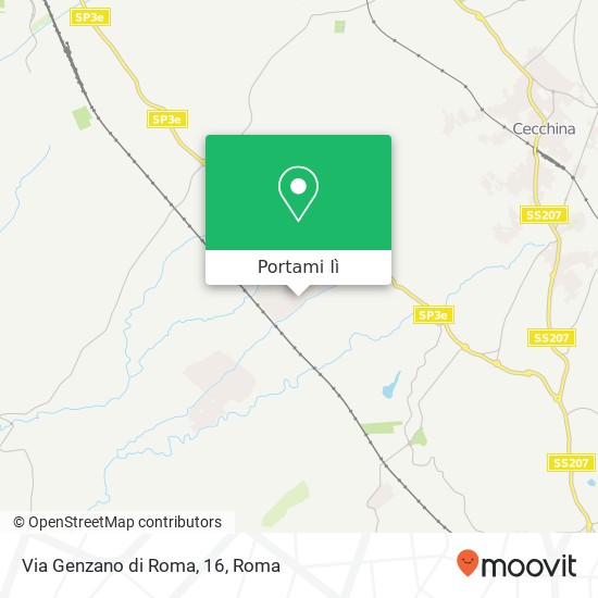 Mappa Via Genzano di Roma, 16