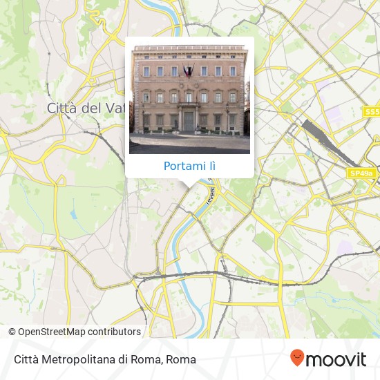 Mappa Città Metropolitana di Roma