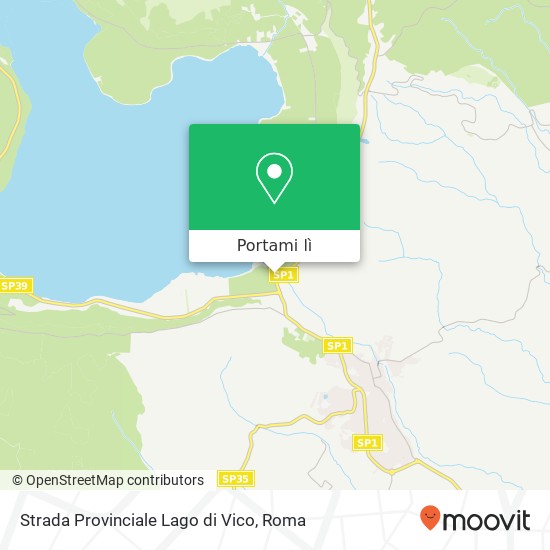 Mappa Strada Provinciale Lago di Vico