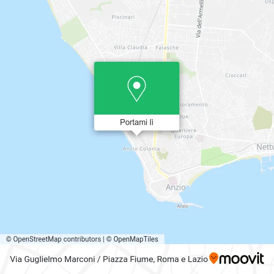 Mappa Via Guglielmo Marconi / Piazza Fiume