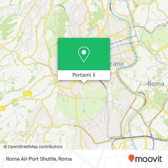 Mappa Rome Air-Port Shuttle