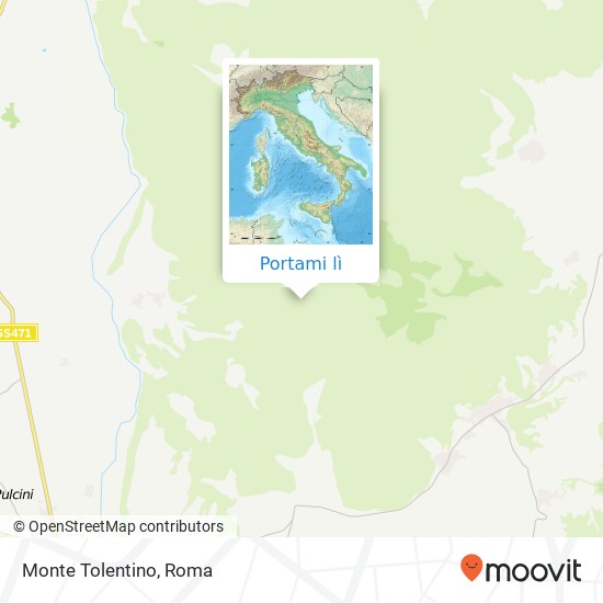 Mappa Monte Tolentino