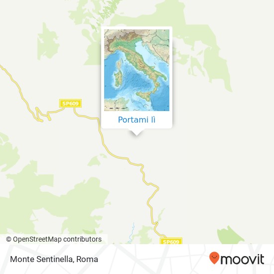 Mappa Monte Sentinella