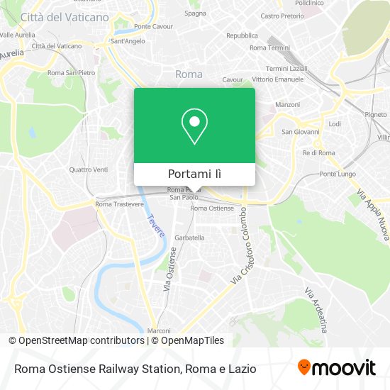 Mappa Roma Ostiense Railway Station