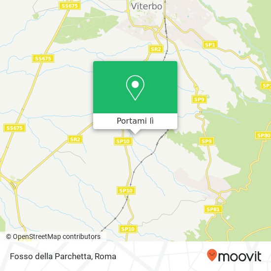 Mappa Fosso della Parchetta