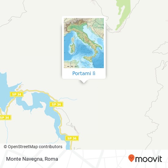 Mappa Monte Navegna